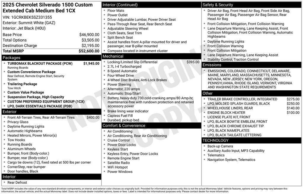 2025 Chevrolet Silverado 1500 Custom Double Cab 4WD