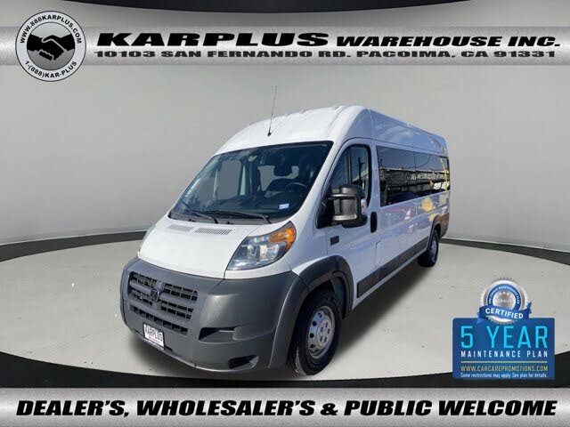 2016 RAM ProMaster 3500 159 High Roof Extended Cargo Van with Window