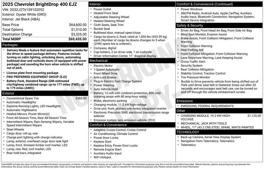 2025 Chevrolet BrightDrop