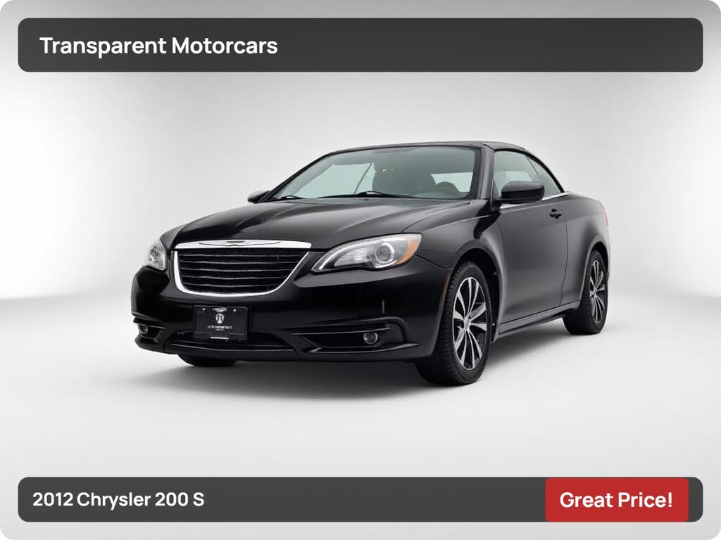2012 Chrysler 200 S Convertible FWD