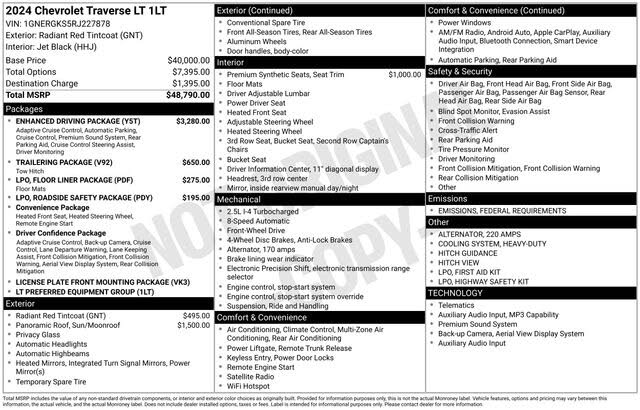 2024 Chevrolet Traverse LT FWD