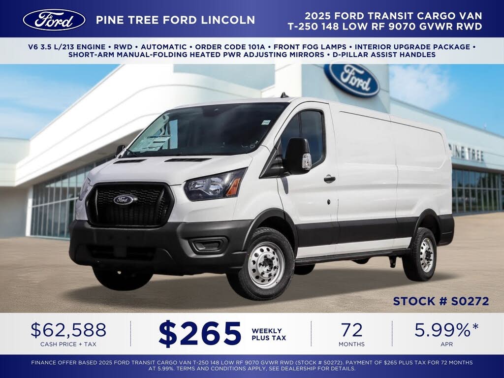 2025 Ford Transit Cargo 250 Low Roof RWD