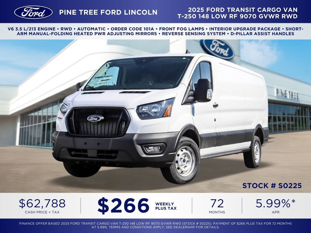 2025 Ford Transit Cargo 250 Low Roof RWD