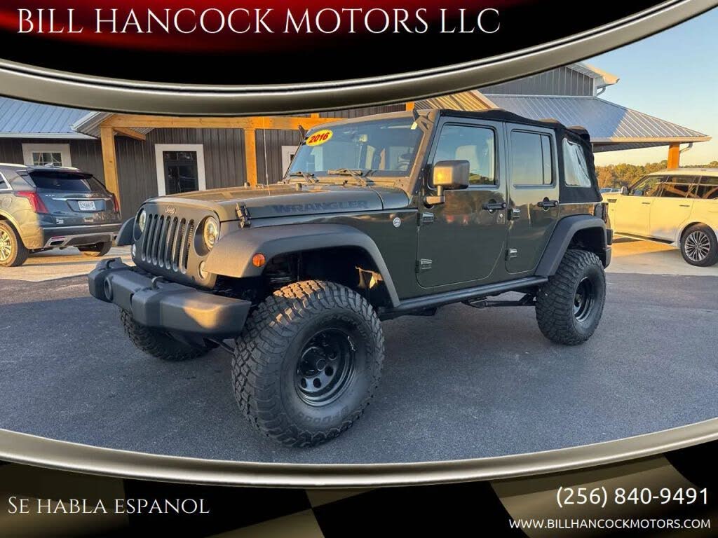 2016 Jeep Wrangler Unlimited Black Bear 4WD