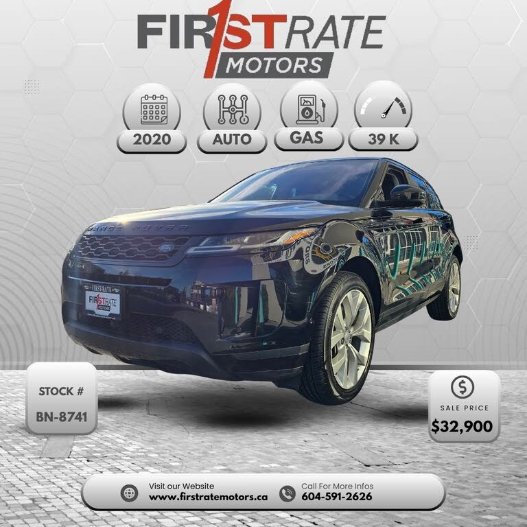 2020 Land Rover Range Rover Evoque P250 SE AWD