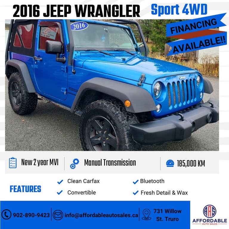 2016 Jeep Wrangler Sport 4WD