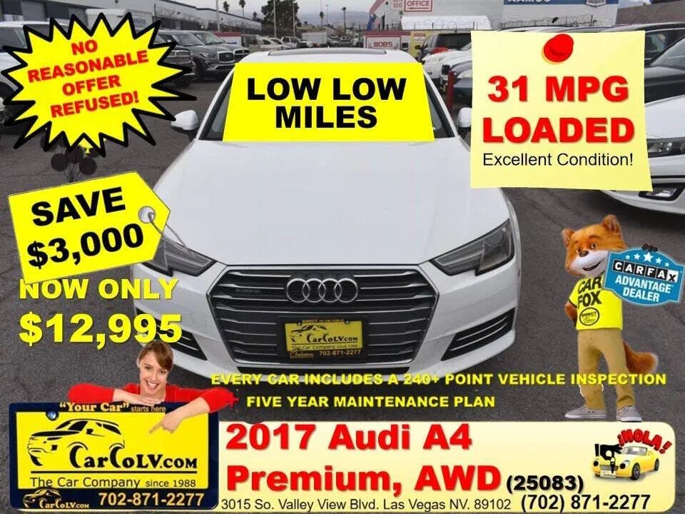 2017 Audi A4 2.0T quattro Premium AWD