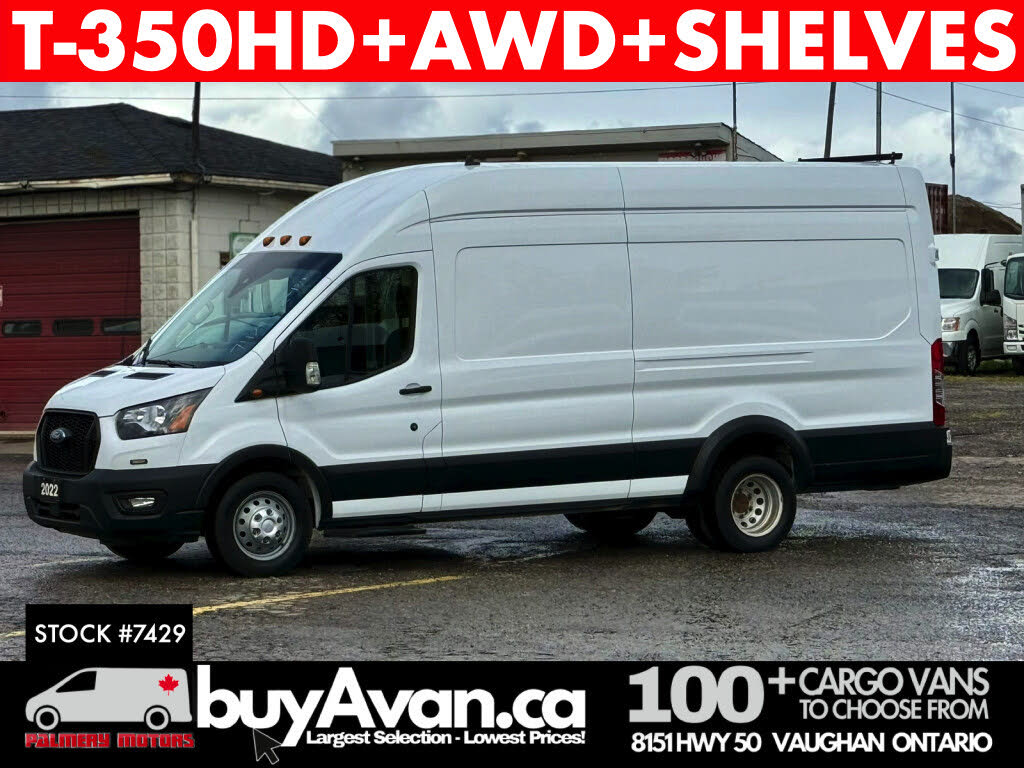 2022 Ford Transit Cargo 350 HD 9950 GVWR High Roof Extended LB DRW AWD