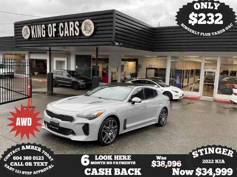 2022 Kia Stinger GT Elite AWD with Red Interior