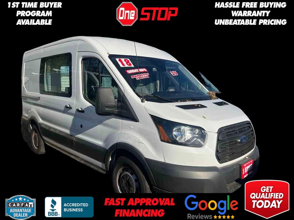 2018 Ford Transit Cargo 150 3dr SWB Medium Roof Cargo Van with Sliding Passenger Side Door