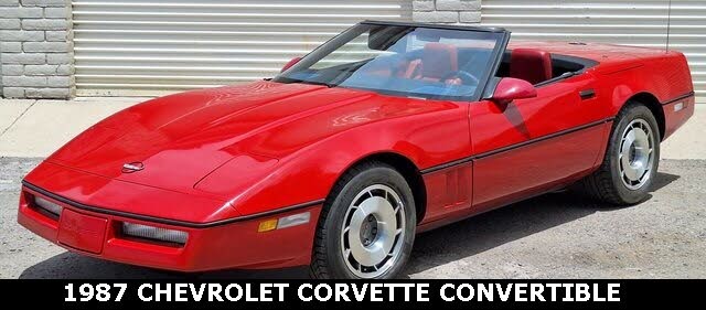 1987 Chevrolet Corvette Convertible RWD