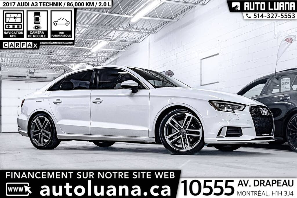 2017 Audi A3 2.0T quattro Technik Sedan AWD