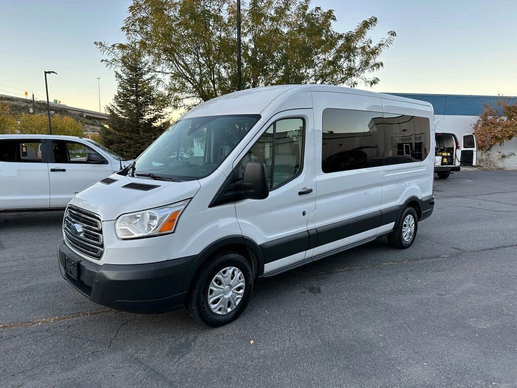 2018 Ford Transit Passenger 350 XLT Medium Roof LWB RWD with Sliding Passenger-Side Door