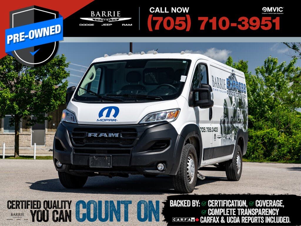 2024 RAM ProMaster 1500 Tradesman 136 Low Roof Cargo Van with Passenger Seat FWD