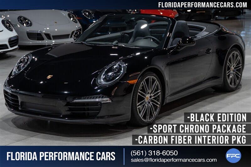 2016 Porsche 911 Carrera Black Edition Cabriolet RWD