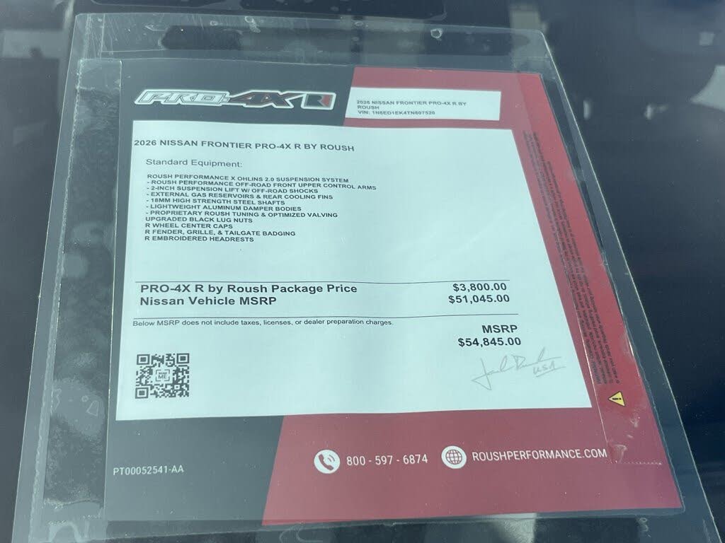 2026 Nissan Frontier PRO-4X Crew Cab 4WD