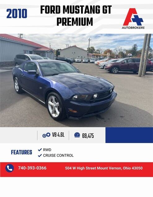 2010 Ford Mustang GT Premium Coupe RWD