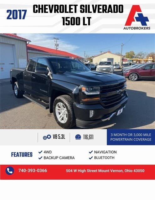 2017 Chevrolet Silverado 1500 LT Double Cab 4WD