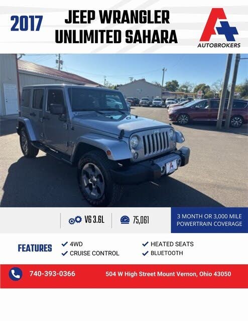 2017 Jeep Wrangler Unlimited Sahara 4WD