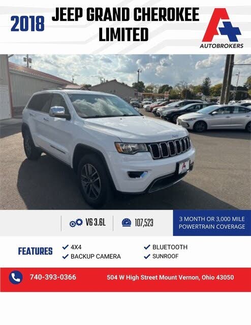2018 Jeep Grand Cherokee Limited 4WD
