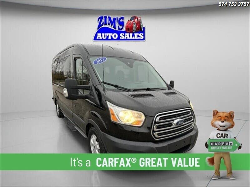2015 Ford Transit Passenger 350 XL Medium Roof LWB RWD with Sliding Passenger-Side Door