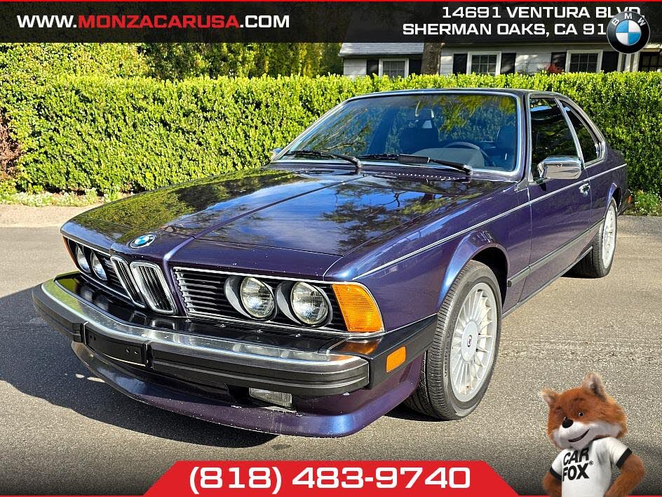 1987 BMW 6 Series 635CSi Coupe RWD