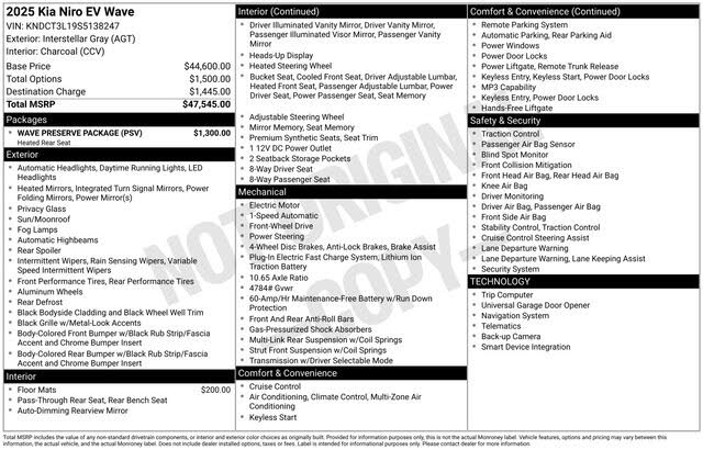 2025 Kia Niro EV Wave FWD