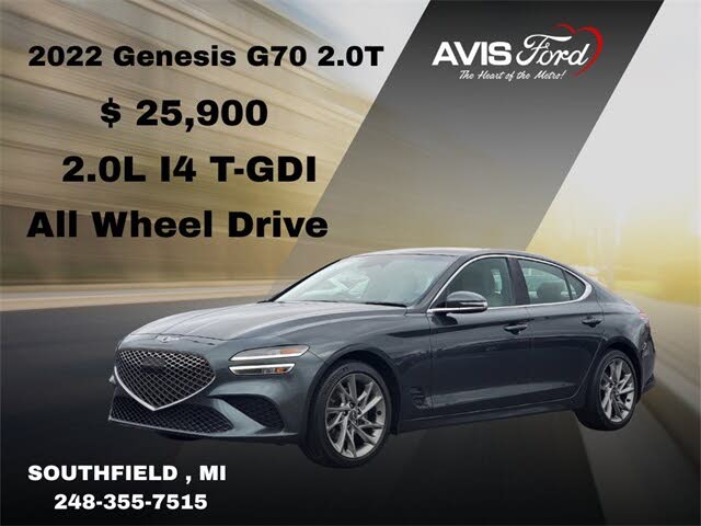 2022 Genesis G70 2.0T RWD