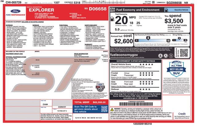 2025 Ford Explorer ST AWD
