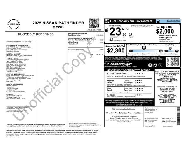 2025 Nissan Pathfinder S FWD