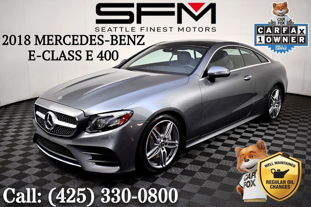 2018 Mercedes-Benz E-Class E 400 Coupe RWD