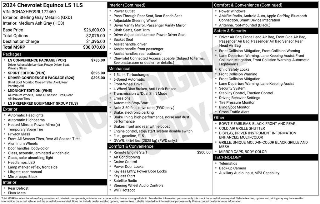 2024 Chevrolet Equinox LS FWD with 1LS