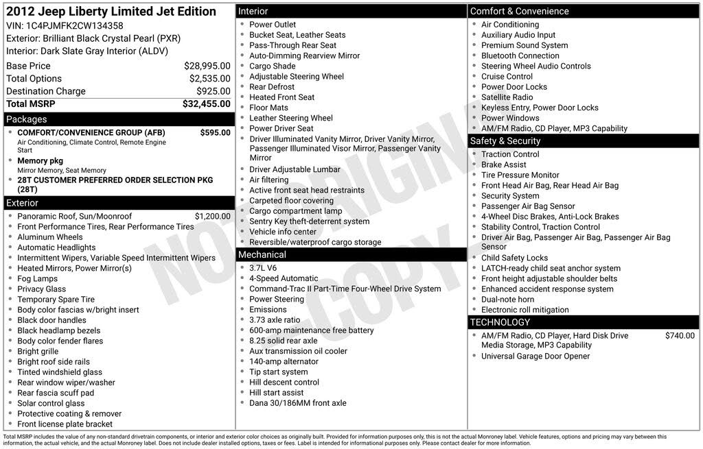 2012 Jeep Liberty Limited Jet 4WD