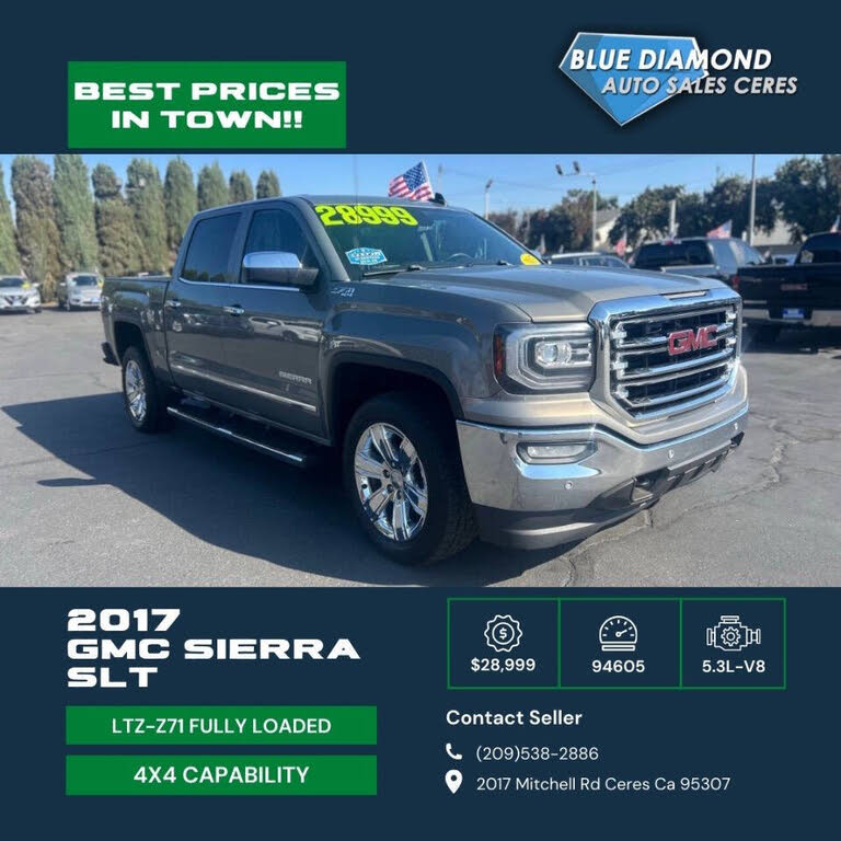 2017 GMC Sierra 1500 SLT Crew Cab 4WD