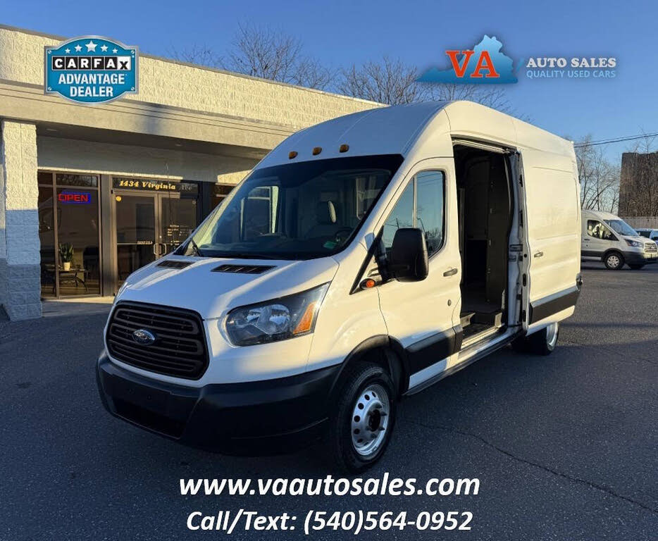 2019 Ford Transit Cargo 350 HD 9950 GVWR Extended High Roof LWR DRW RWD with Dual Sliding Side Doors