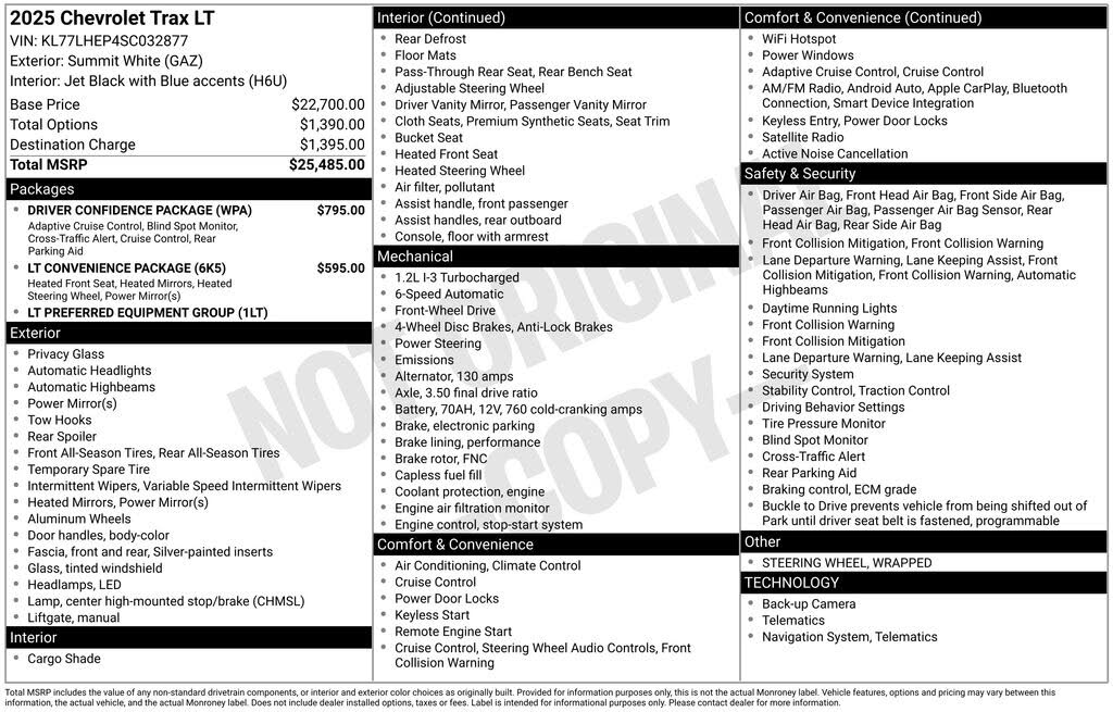 2025 Chevrolet Trax LT FWD