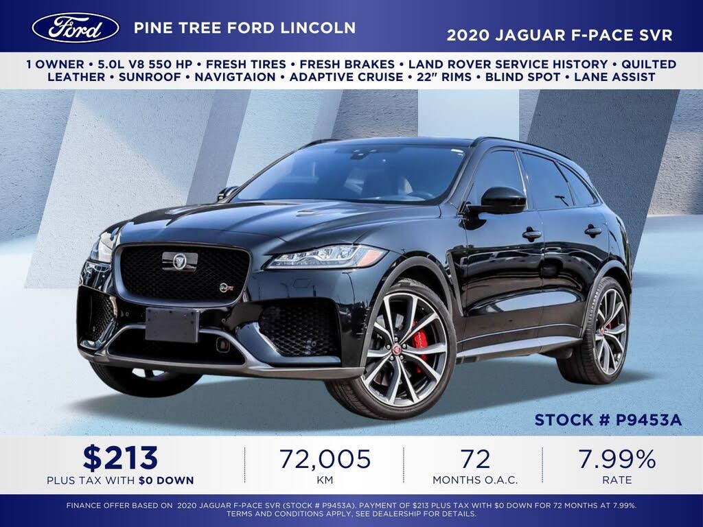 2020 Jaguar F-PACE SVR AWD