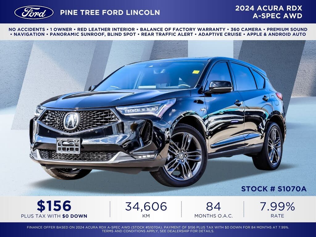 2024 Acura RDX SH-AWD with A-Spec Package