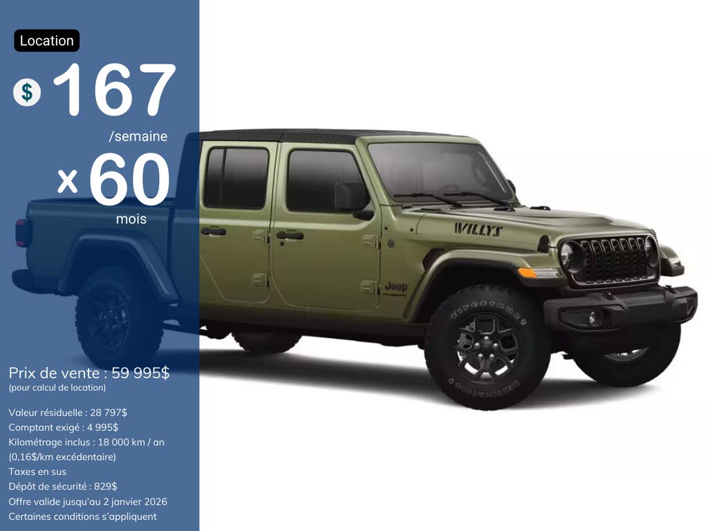 2026 Jeep Gladiator Willys '41 4dr Crew Cab 4WD
