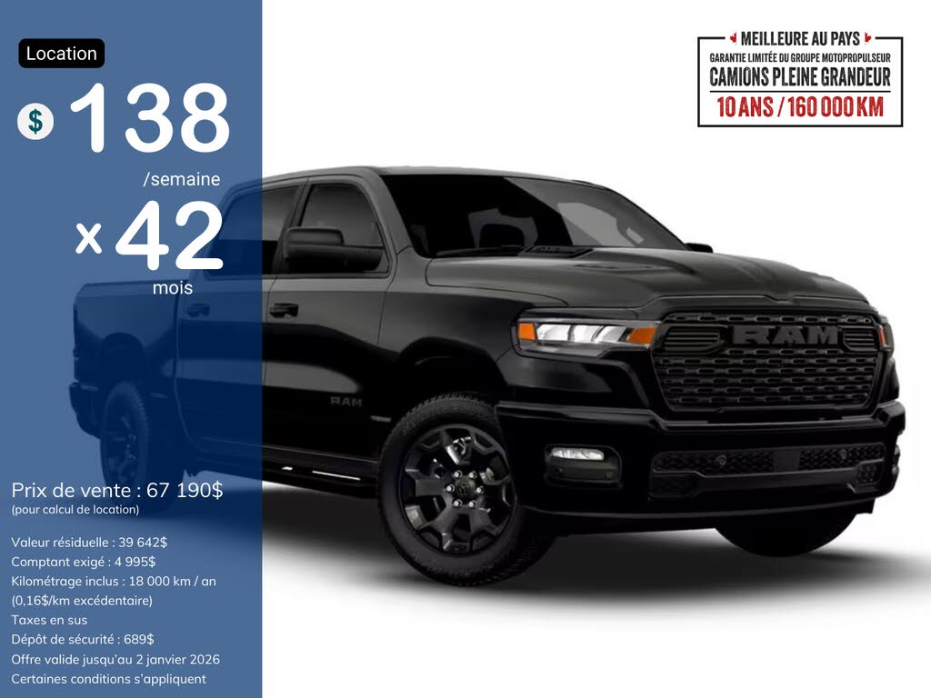 2026 RAM 1500 Tradesman Crew Cab 4WD