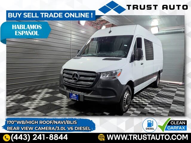 2019 Mercedes-Benz Sprinter 4500 170 V6 High Roof Crew Van RWD