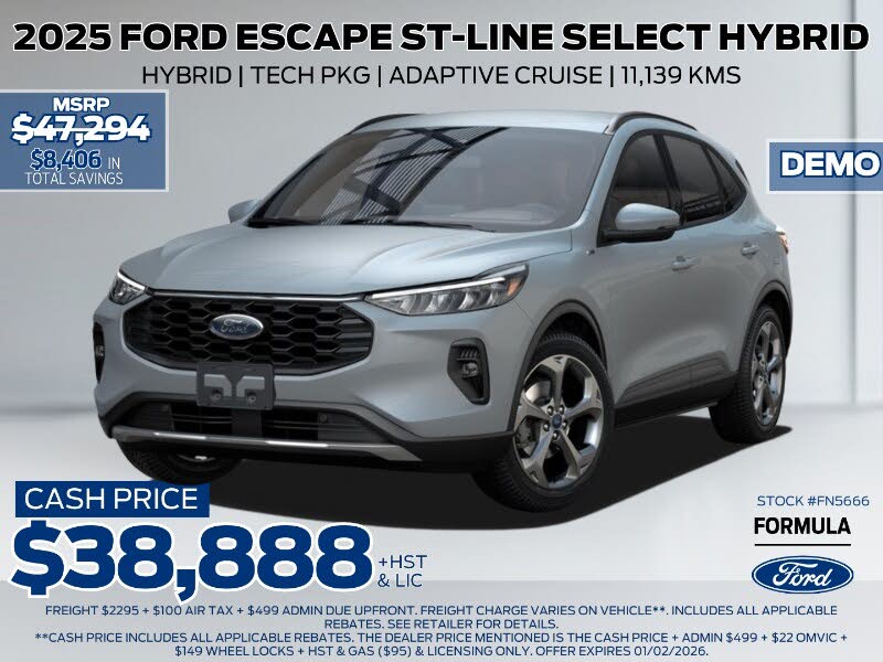 2025 Ford Escape Hybrid ST-Line Select AWD