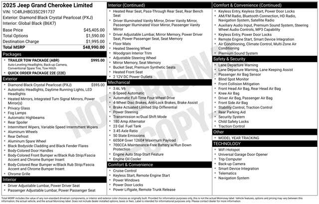 2025 Jeep Grand Cherokee Limited 4WD