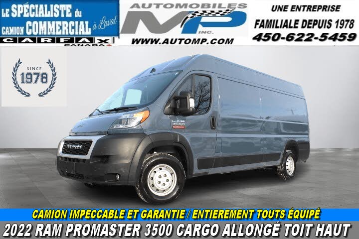 2022 RAM ProMaster 3500 159 High Roof Extended Cargo Van FWD
