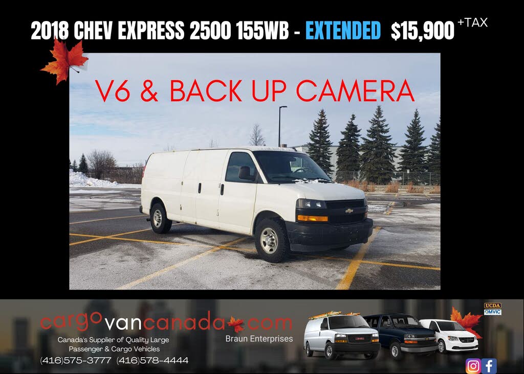 2018 Chevrolet Express Cargo 2500 Extended RWD