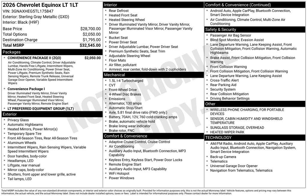 2026 Chevrolet Equinox LT FWD