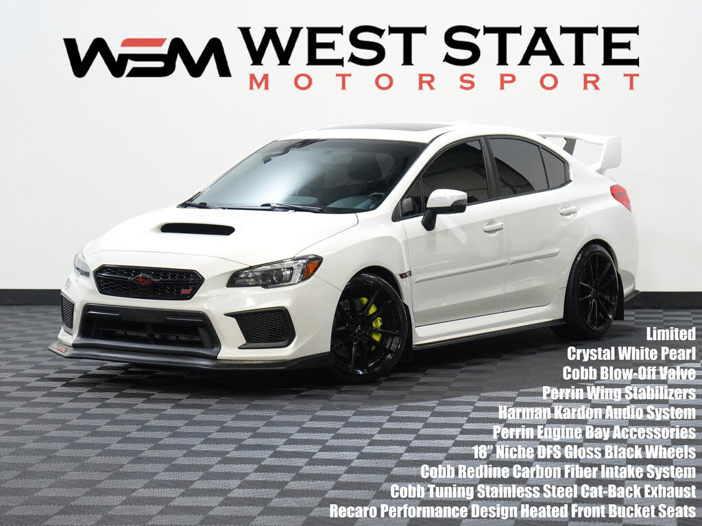 2019 Subaru WRX STI Limited AWD with Low Profile Spoiler