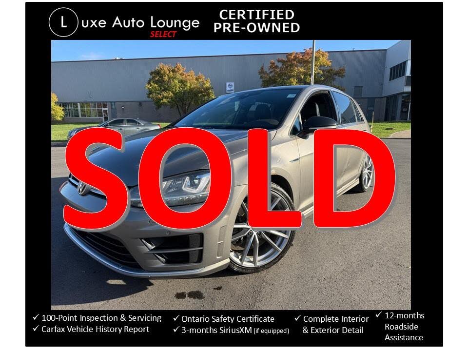 2017 Volkswagen Golf R 4-Door AWD with DCC and Navigation