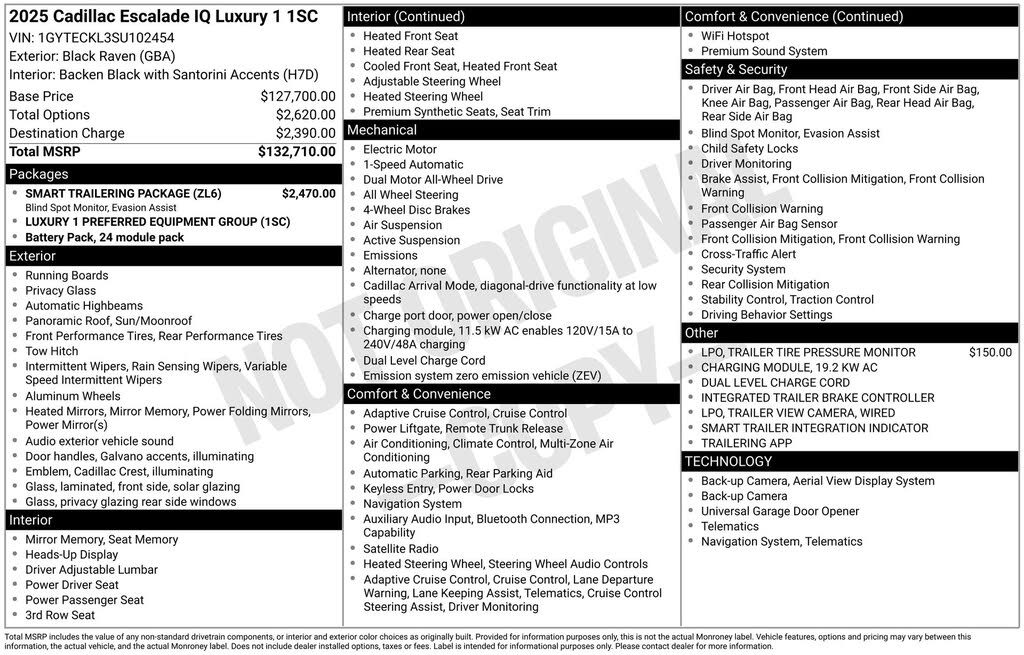 2025 Cadillac Escalade IQ Luxury 1 AWD