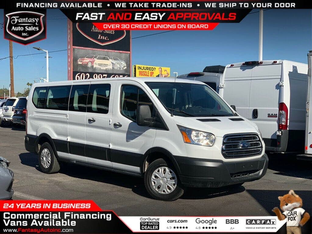 2019 Ford Transit Passenger 350 XLT Low Roof LWB RWD with 60/40 Passenger-Side Doors